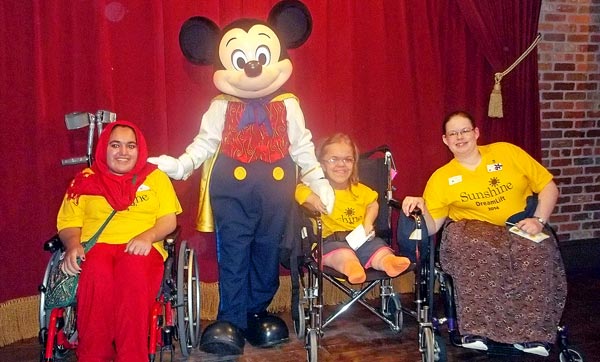 Grade 11 student Eva Peters (right) visited Disney World through the Sunshine Foundation.[Submitted]