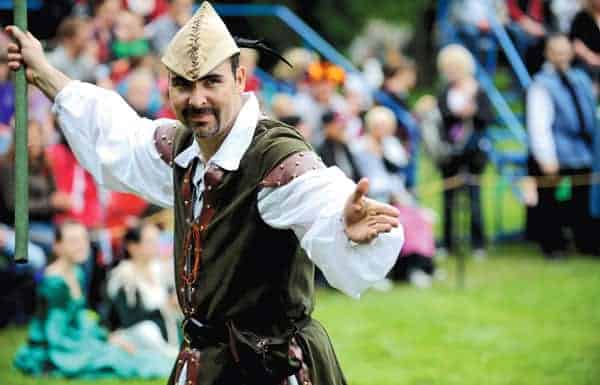 Robin Hood and his band of Merry Men turn Gibson Park into Sherwood this weekend. [File Photo]