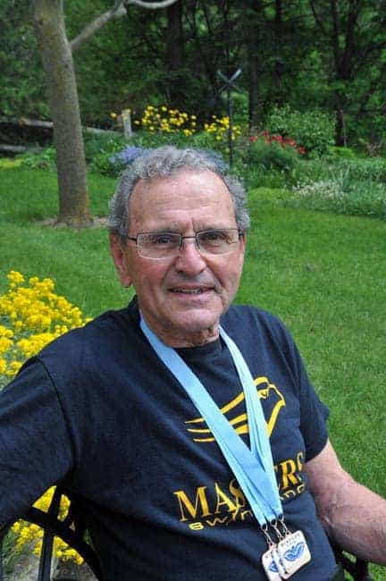 Gold and pair of bronze medals for senior swimmer