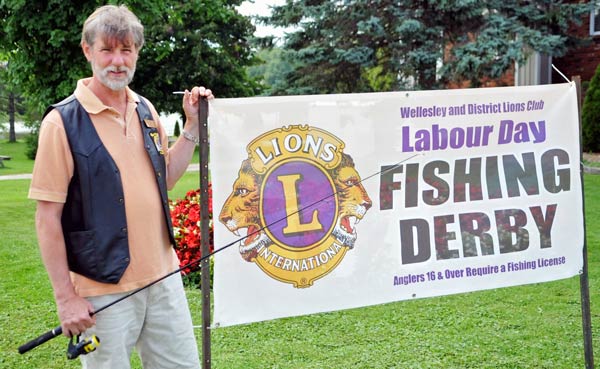 Peter van der Maas and the Wellesley Lions Club are set to host the Wellesley Fishing Derby September 1 at 10 a.m. [Scott Barber / The Observer]