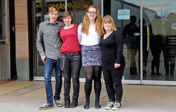 EDSS students Connor Ehrlich, Rylee Fleming, Nicola Grogan and Hannah Charlton launched plans for a student-run film festival, titled Fresh Focus, on Oct. 19 and are looking for teenager-directed films about social issues. [Whitney Neilson / The Observer]