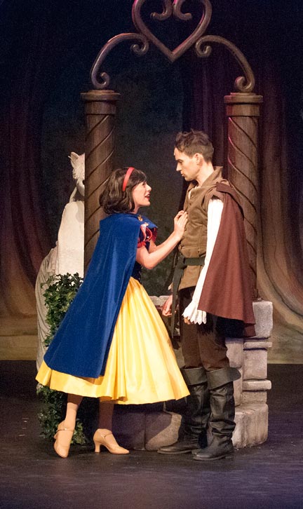 Julia McLellan is the titular heroine and and Jamie McKnight is the Prince in Snow White: The Panto now playing at the St. Jacobs Country Playhouse.[Submitted]