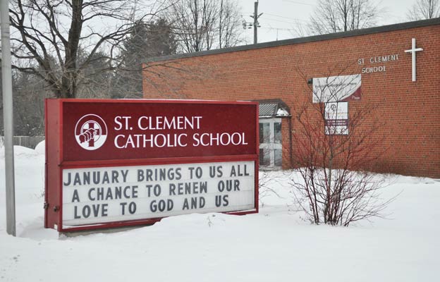 St. Clement Catholic School was saved from the chopping block during the board's accommodation review.[File Photo]