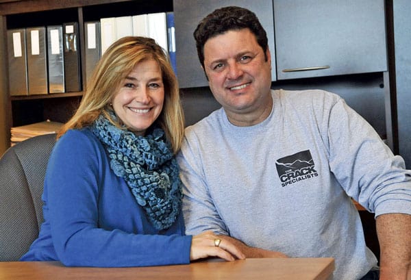 Lorrie and Todd Martin moved their business, The Crack Specialists, from Waterloo to St. Jacobs in December. [Scott Barber / The Observer]
