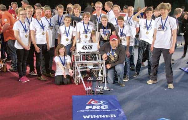 Woodland team takes the top spot at North Bay robotics competition
