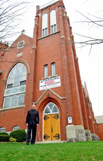 Pastor Hans Borch and the St. James Evangelical Lutheran Church of Elmira will host a celebratory service May 24 at 3 p.m. to commemorate 100 years at their Arthur Street location. [Scott Barber / The Observer]