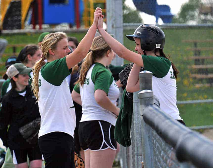                      Softball sees large jump in participation                             
                     