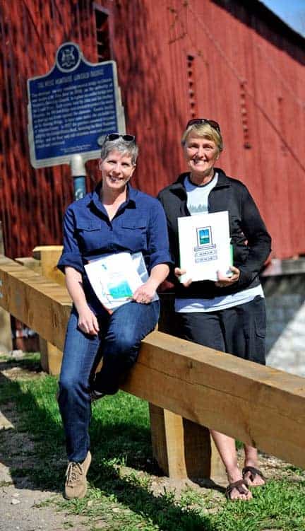 Gloria Yeung and Nancy Stayzer will host the Woolwich Healthy Hikes kickoff event on the Kissing Bridge Trail on Saturday at 10:30 a.m. beginning at 6055 Middlebrook Rd. [Scott Barber / The Observer]