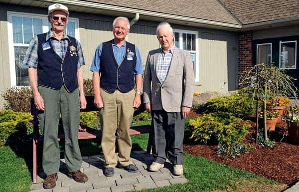 Eugene Read, Tom Hendrick and Lorne Martin were recognized with Ontario Volunteer Service Awards last week for their numerous decades of service to the community through the Elmira Kiwanis Club.[Whitney Neilson / The Observer]