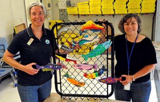                      Breslau students craft mural aimed at protecting fish                             
                     