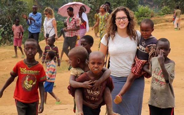 Waterloo Region residents Laura Velilla (pictured), Alison Fuerwerker, Shelley Donald, Anne Liesemer and Betty Neufeld travelled to Rwanda in July to volunteer at the Kiziba refugee camp. [Submitted]