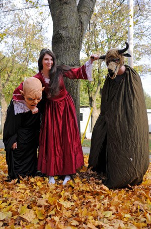 Brady Wilson, Dianna Brubacher and Nolan Cortes will be acting in Halloween Haunt this Saturday, an interactive tour for kids throughout Elmira’s downtown complete with treats and storybook characters.[Whitney Neilson / The Observer]