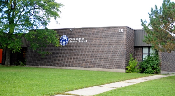 Park Manor Public School was one of the schools in Woolwich Township where students staged protests against the start of escalated strike action among elementary school teachers. Simultaneously, local secondary school teachers reached a tentative agreement with the Waterloo Region District School Board late last week.[File Photo]