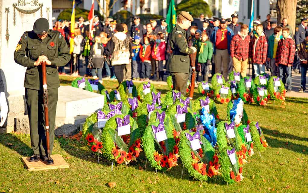                      Remembrance day marked at elmira ceremony                             
                     