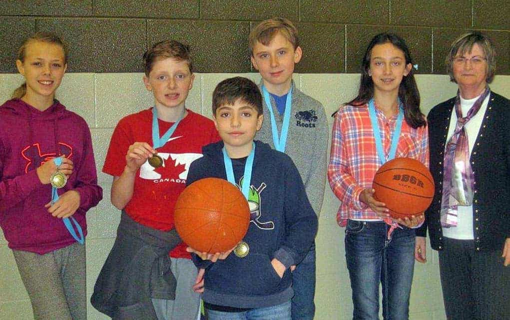 Free-throw competition participants recognized