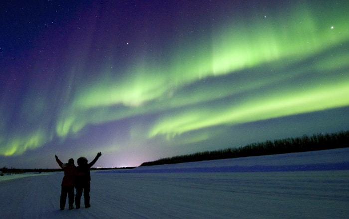 Former Elmira resident Kelly Kamo McHugh has spent the last two years in the Northwest Territories working and enjoying the great outdoors. She notes seeing the Northern Lights and Arctic wildlife as some of the best parts of life up north.[Submitted]