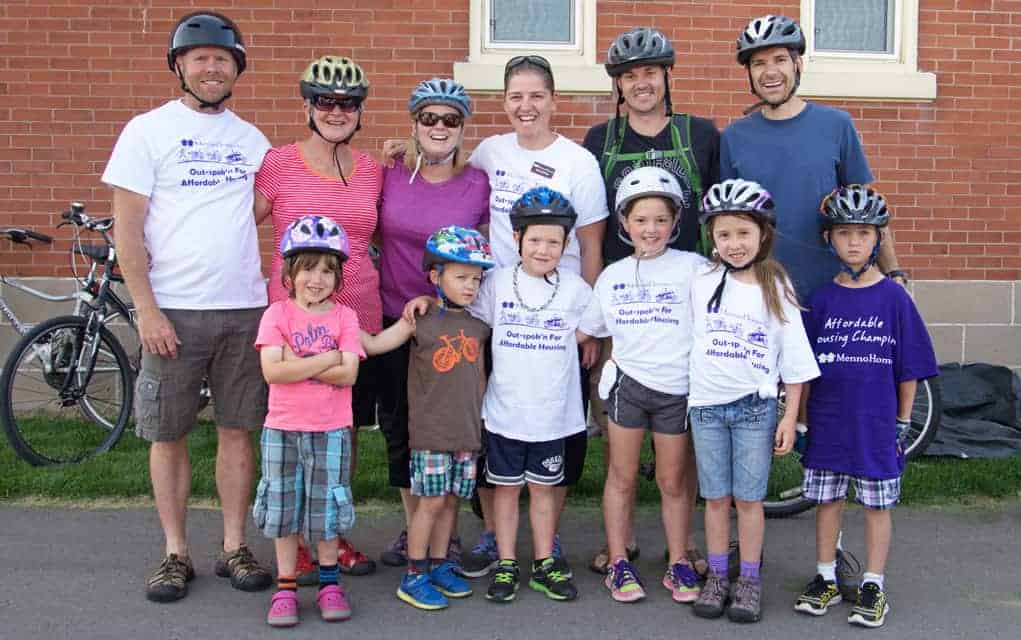 Two-wheelin’ it Saturday for MennoHomes project in Elmira
