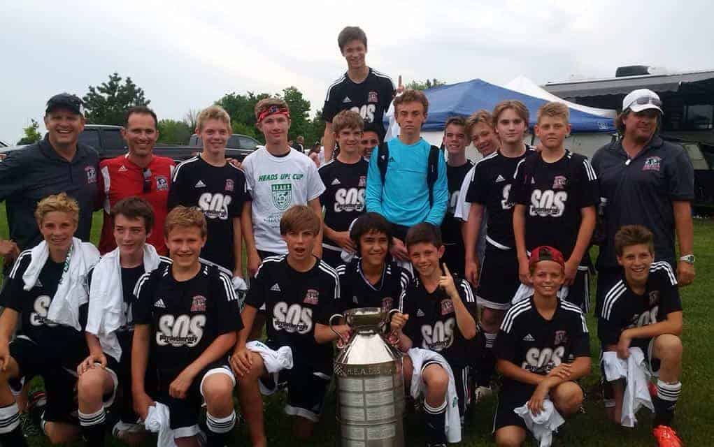                      U14 boys sweep to victory at Heads Up Cup soccer tournament                             
                     