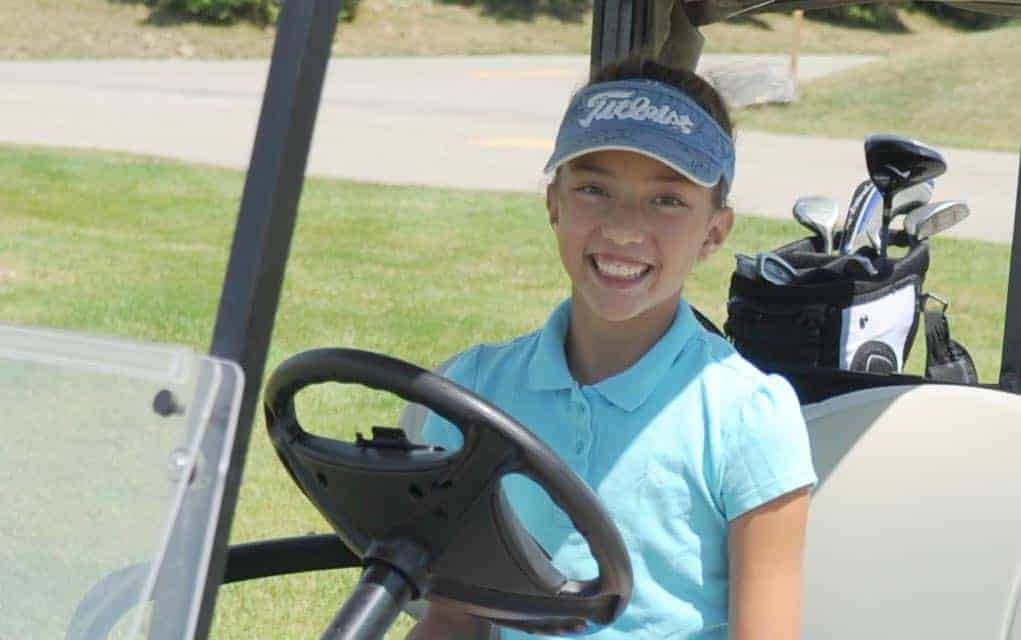                      Young golfer already has plenty of experience under her belt                             
                     