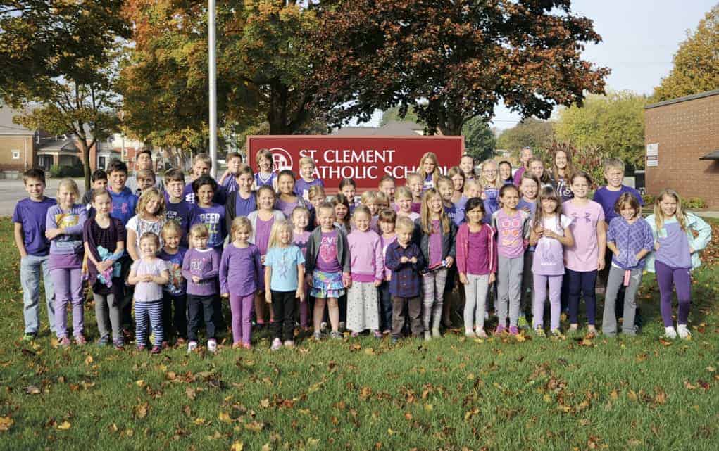                      Purple Day at schools focuses on child abuse awareness                             
                     