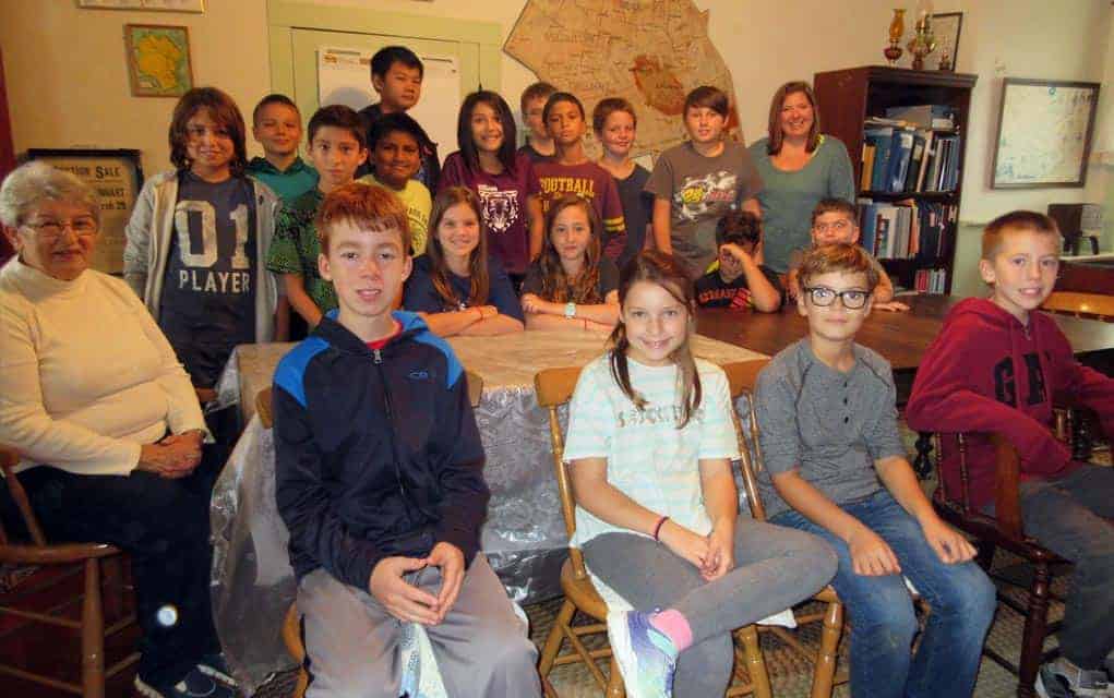 Students visit the Historical Society