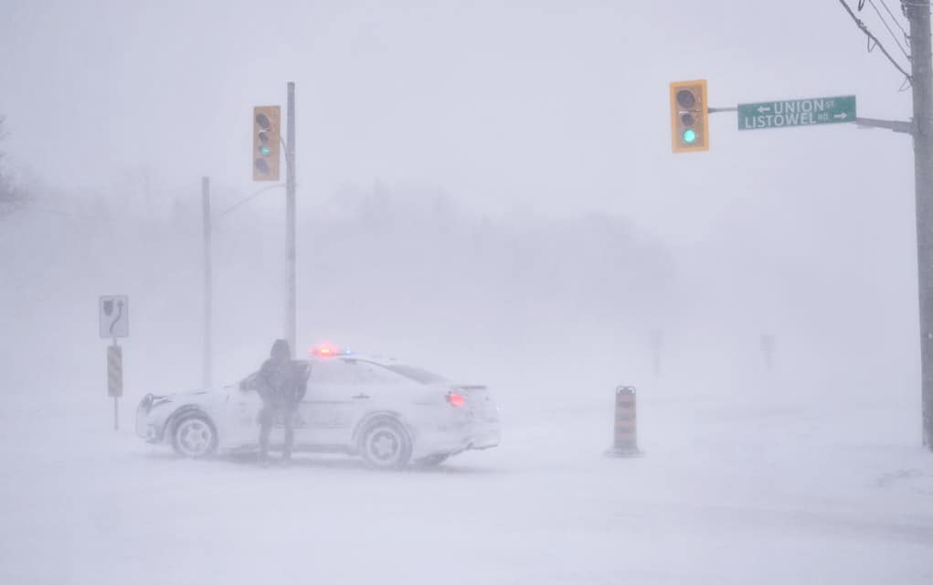 Whiteouts cause multiple collisions, force closure of many roads