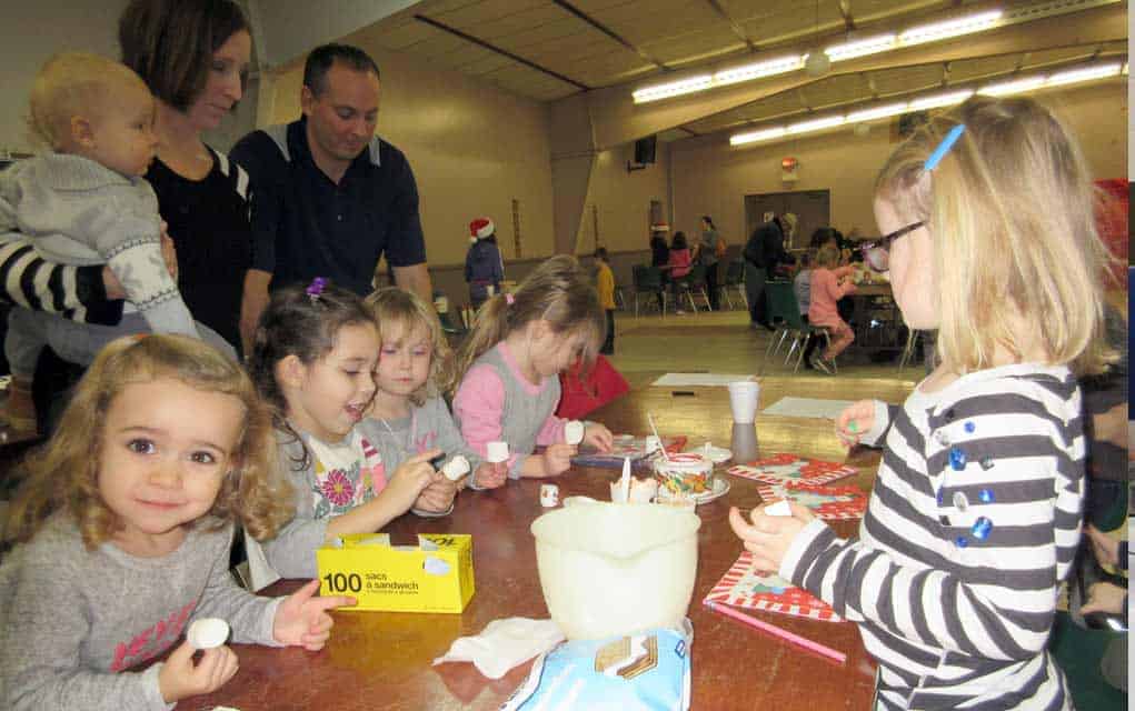                      First annual Christmas party of St. Boniface School                             
                     