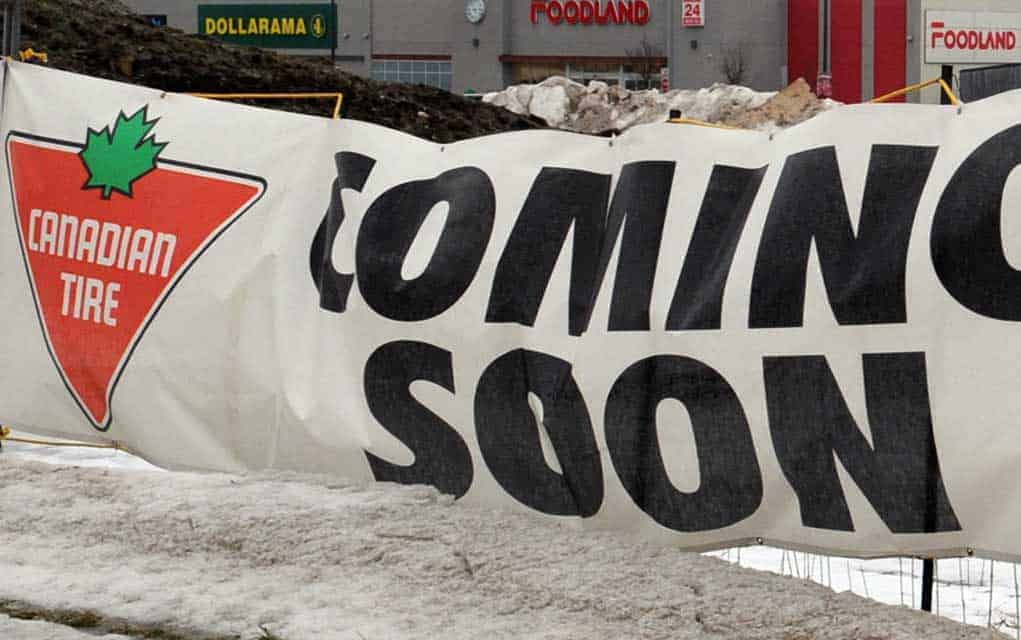 Construction on track, Elmira Canadian Tire store set to open at the end of March