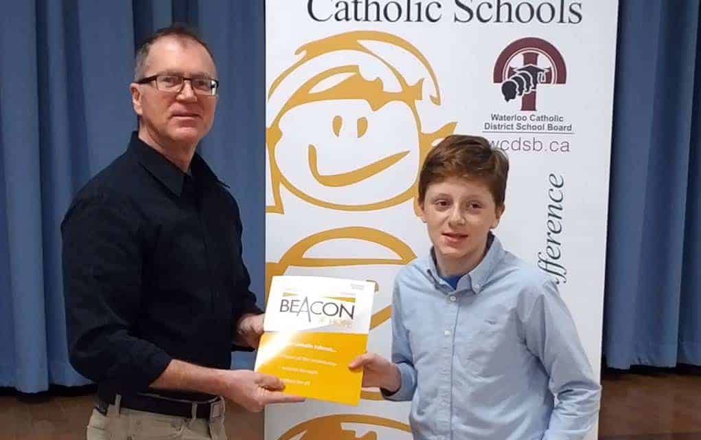 Mitchell Hartman earns Beacon of Hope award