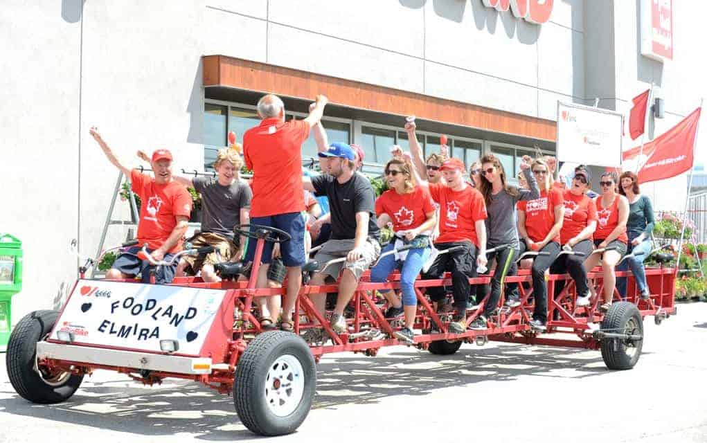Big Bike rolls into town, teams make $11,000 for heart and stroke research