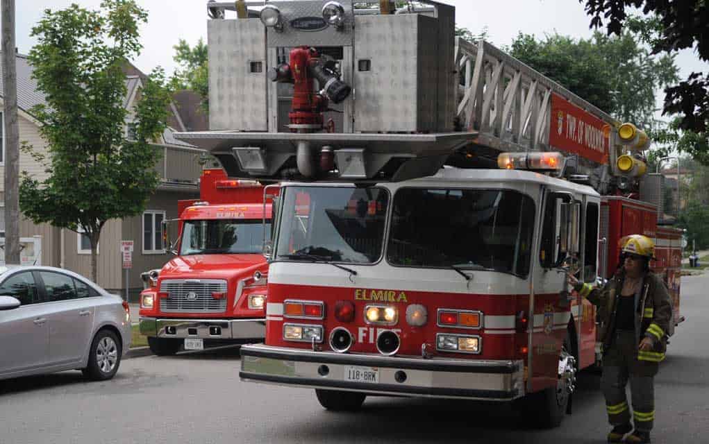                      Firefighters quickly contain small fire at Elmira home                             
                     