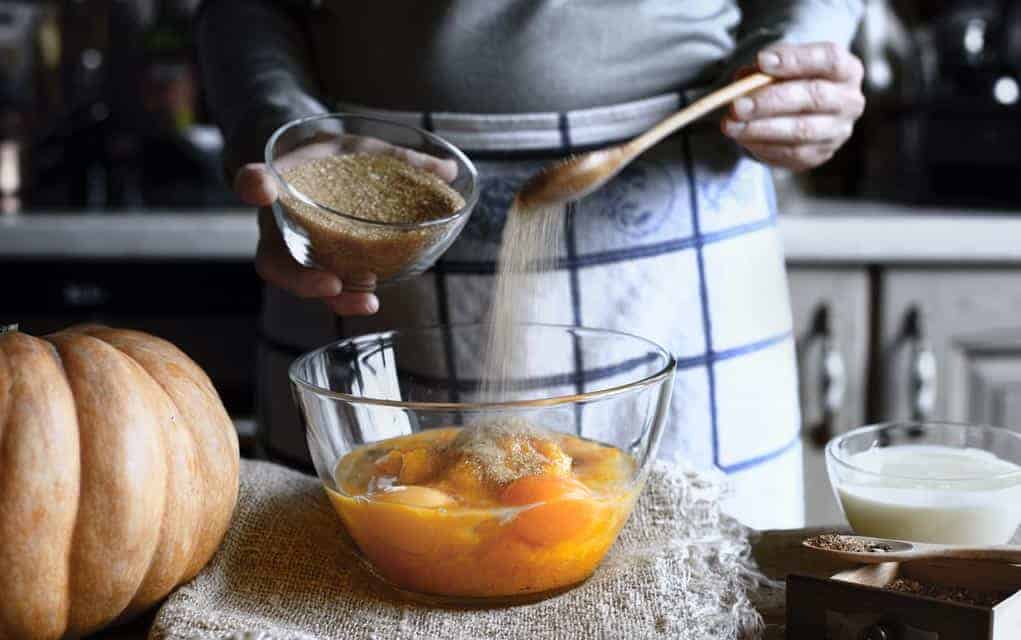 Taking in the aroma of turkey and pumpkin cake