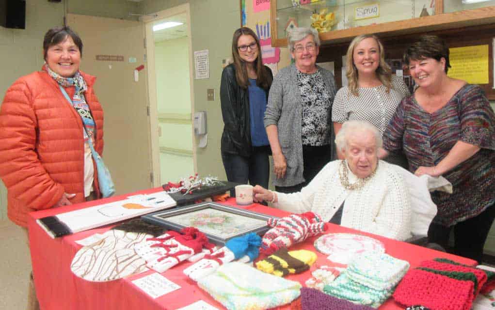                      Auxiliary sale at Twin Oaks Nursing Home                             
                     