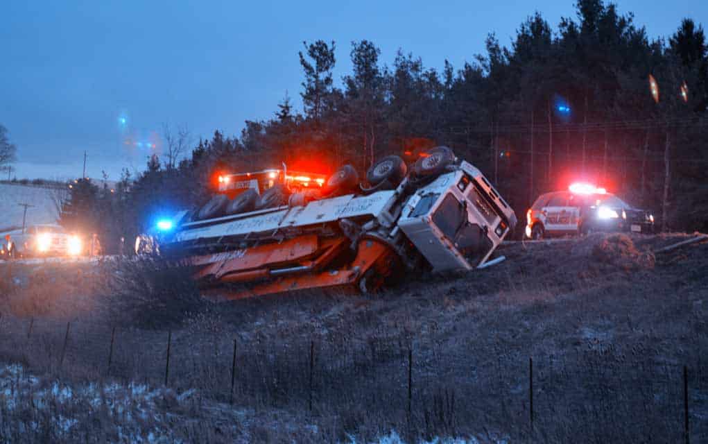                      Icy road conditions lead to multi-mvc incidents                             
                     