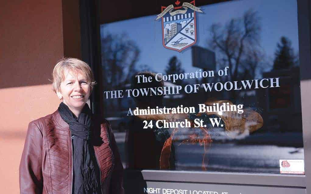
                     Teresa Armstrong, Woolwich’s manager of revenue/tax collector, notes the township is the conduit for property taxes, passing 
                     