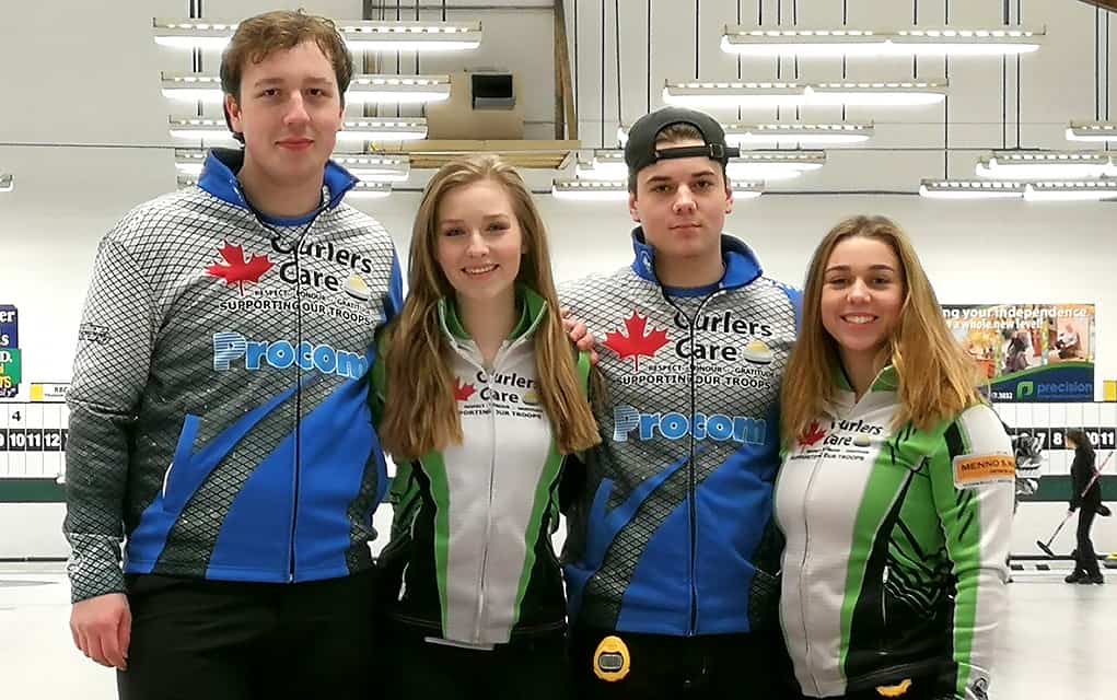                      Local team of curlers headed to U18 provincial championships                             
                     