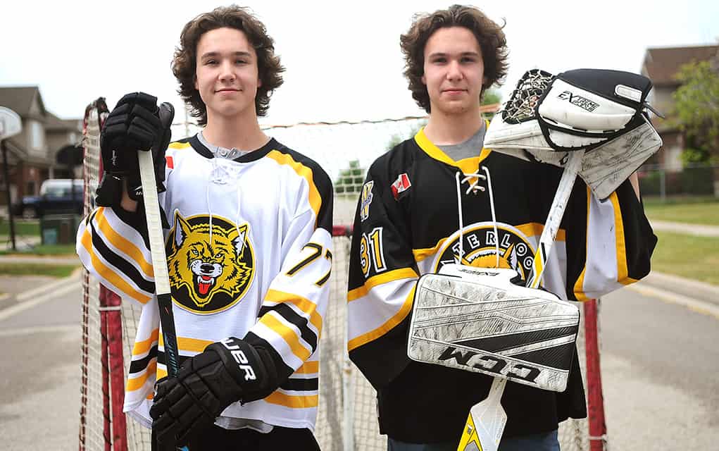                      Elmira twins heading off in different hockey pursuits                             
                     