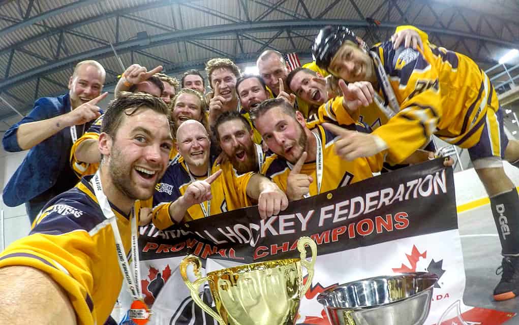                      Elmira 37’s capture provincial ball hockey championship                             
                     