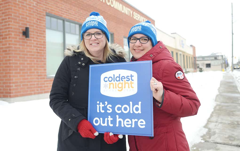 Helping others to warm up on the Coldest Night