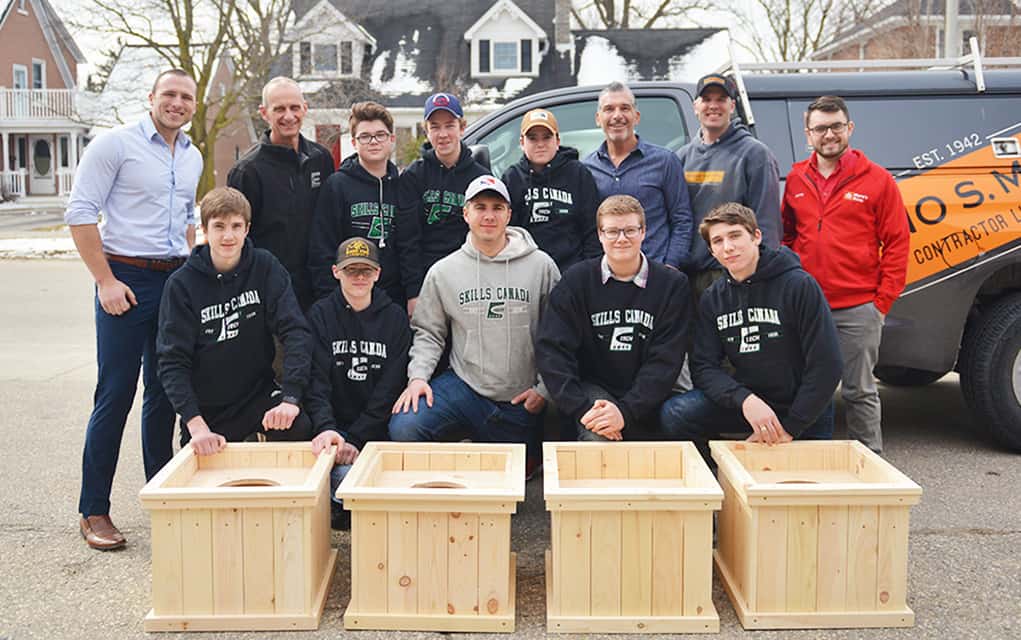 EDSS carpentry students put their Skills to work