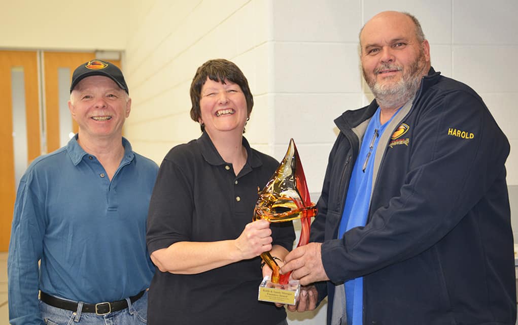 Harold Chamberlain feted for his dedication to Woolwich sledge hockey