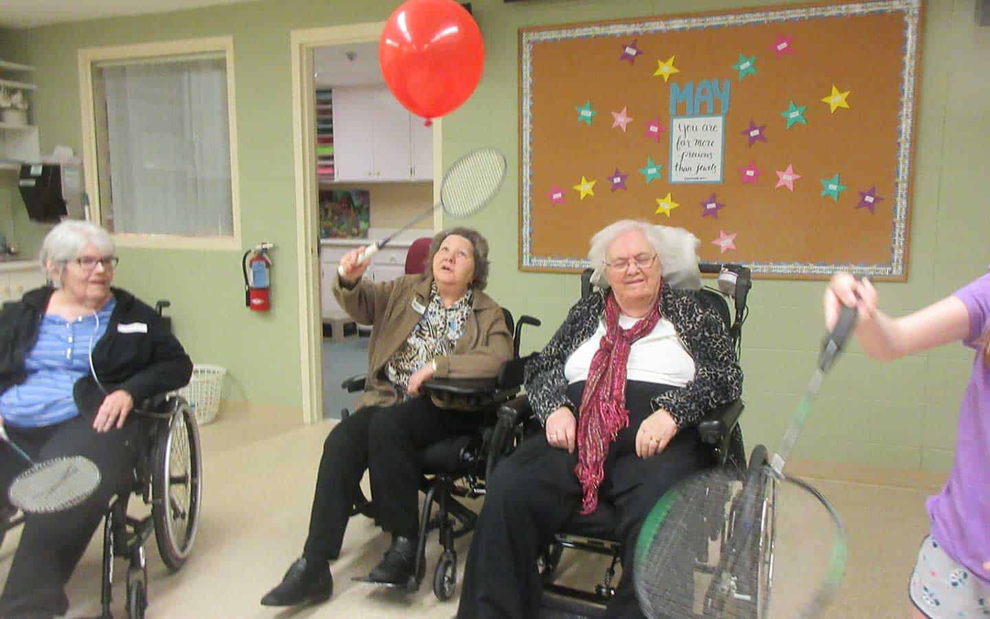 Balloon basketball popular at Twin Oaks