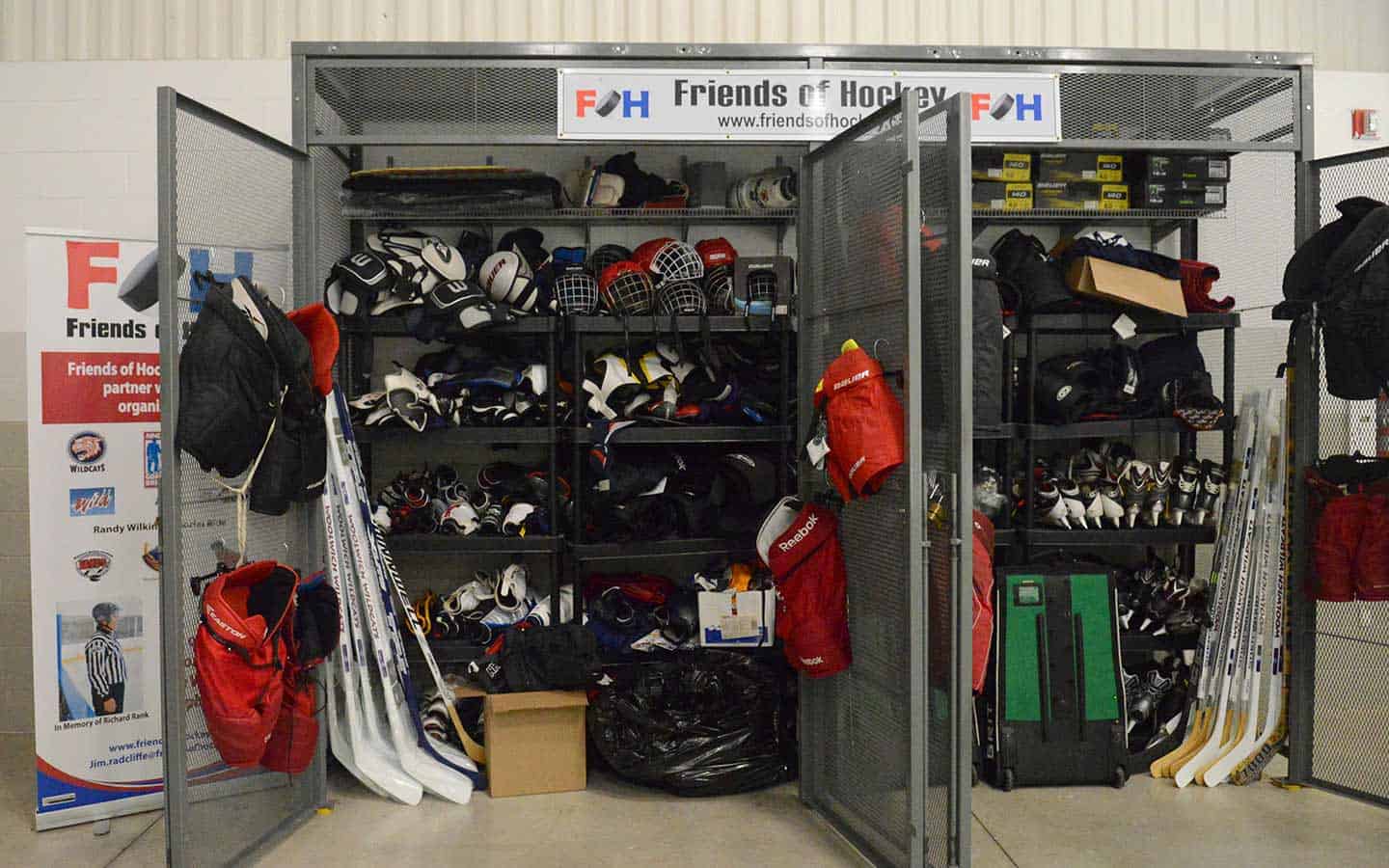 Friends of Hockey host their annual equipment swap