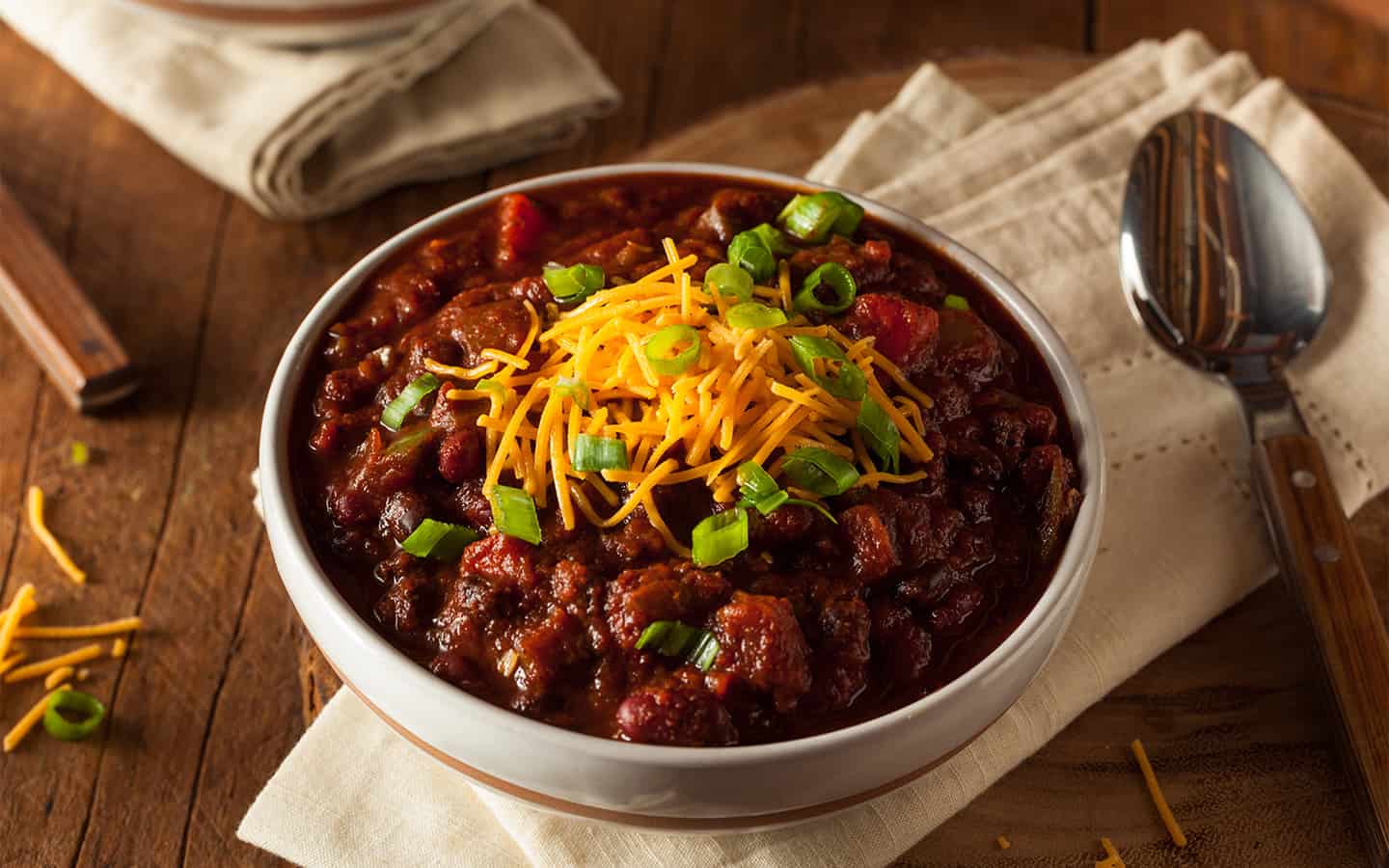 Taking the chill off by putting on some chili