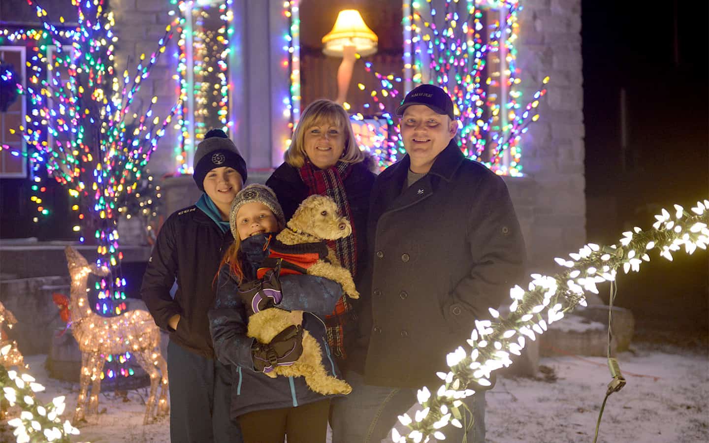                      Wellesley family lights it up for Christmas                             
                     