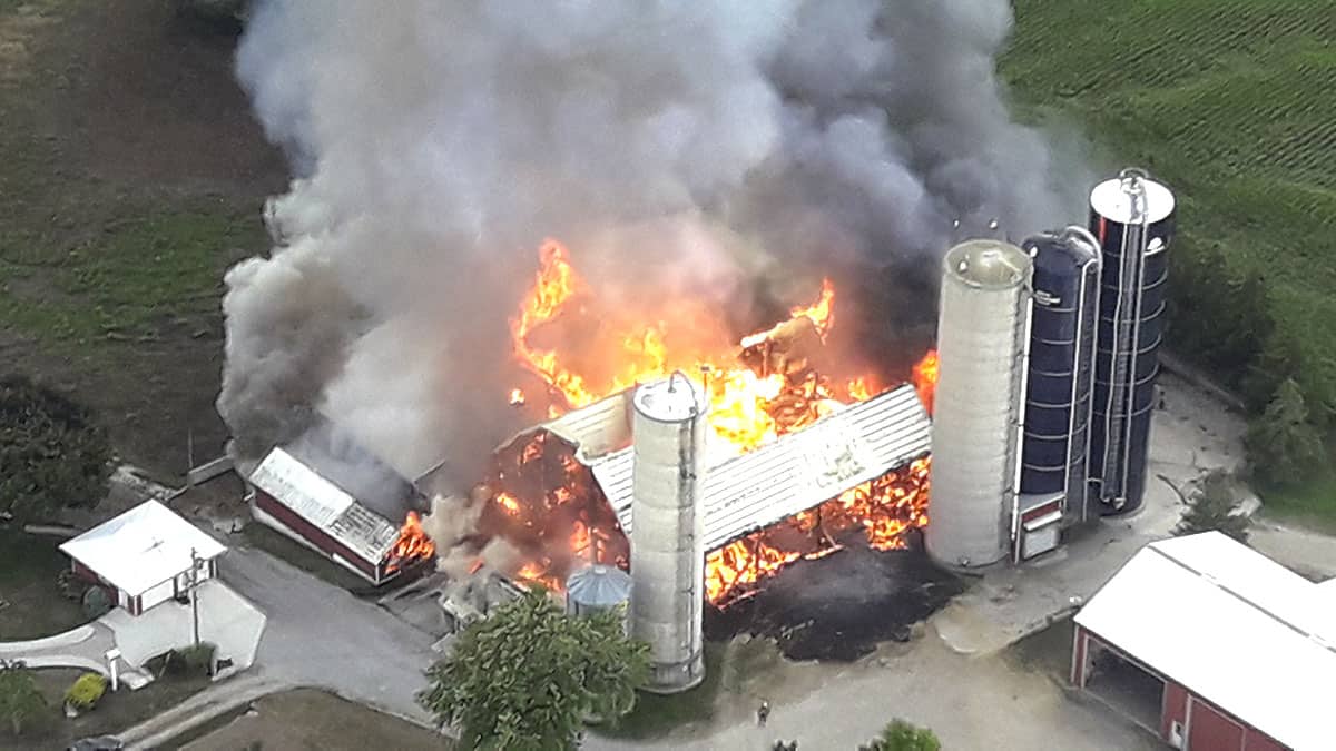 Damage estimated at $1 million in fire at New Jerusalem Road farm