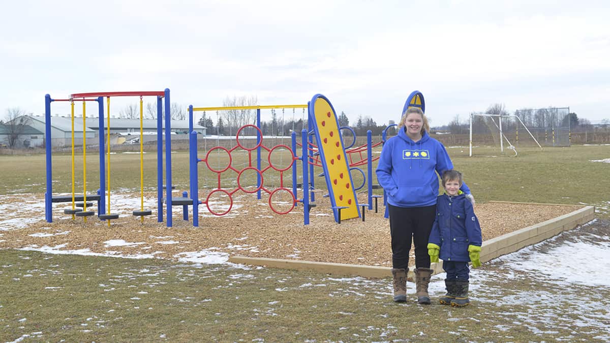 Floradale PS playground project split in two