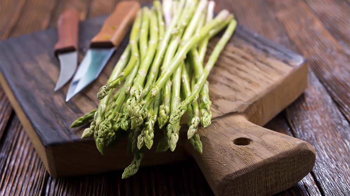 Asparagus puts a healthier spin on Caesar salad