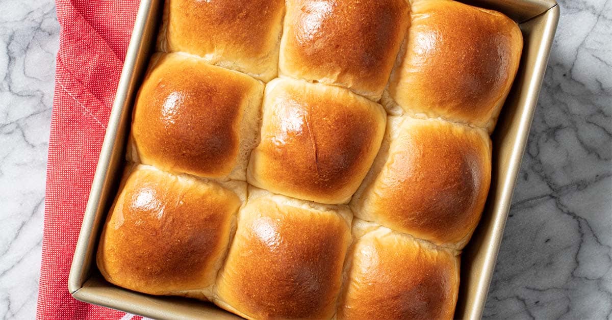 These fluffy dinner rolls really rise to the occasion