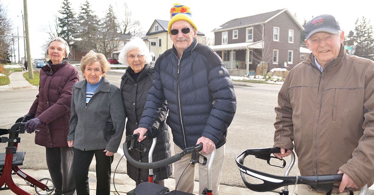 Seniors request a crosswalk